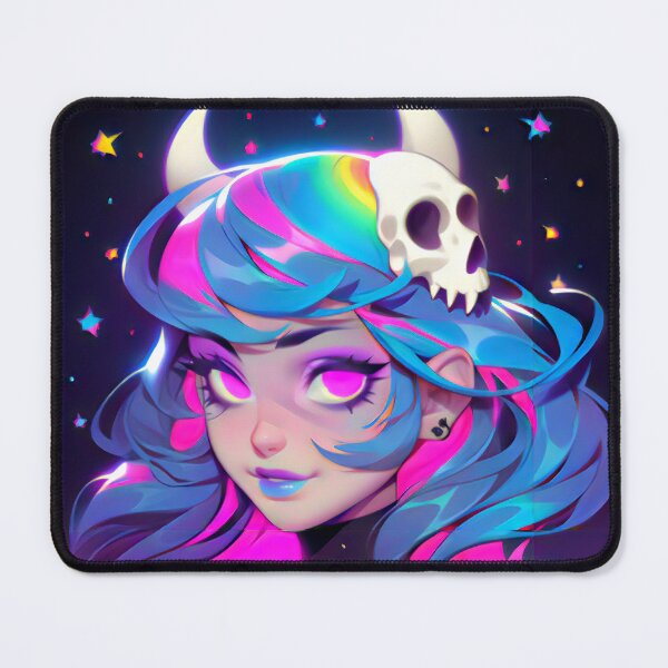 Item preview, Flourescent Blue & Pink Hair Goth Girlie designed and sold by BoudiccaLondon.