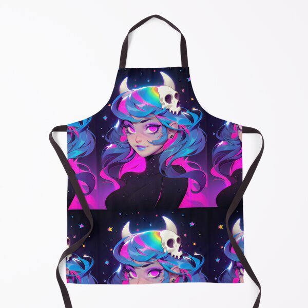 Item preview, Flourescent Blue & Pink Hair Goth Girlie designed and sold by BoudiccaLondon.