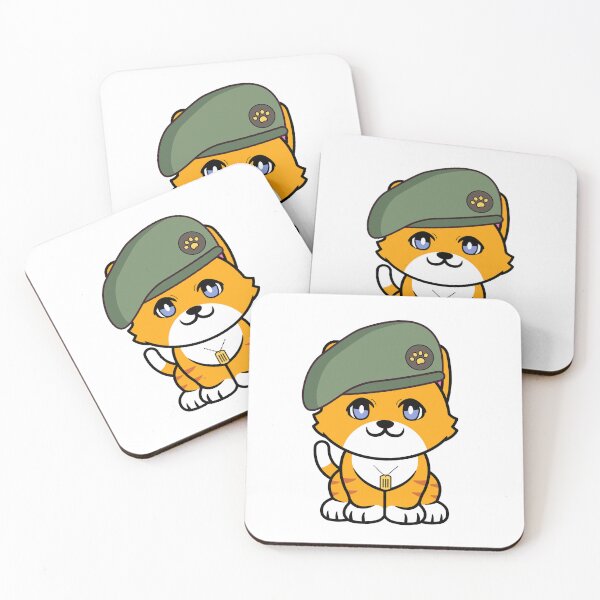Item preview, Cute orange cat green beret designed and sold by Pet Station.