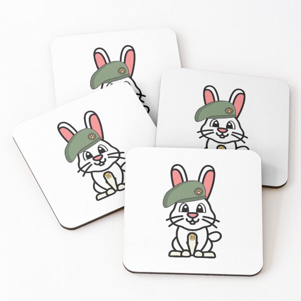 Item preview, Cute Furry Bunny green beret designed and sold by Pet Station.