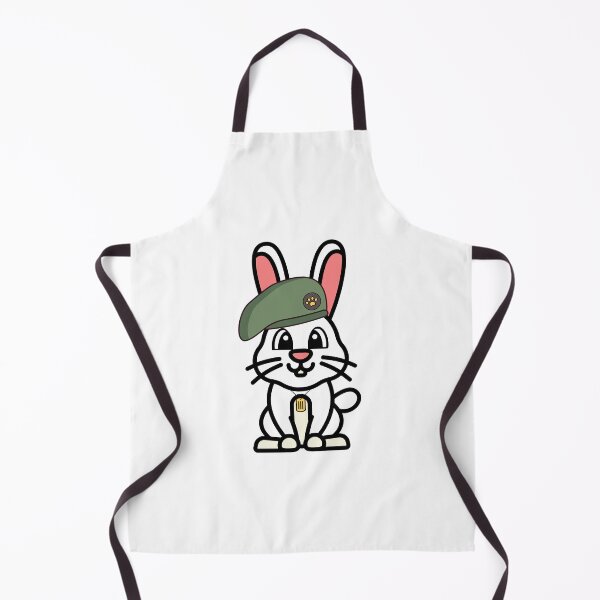 Item preview, Cute Furry Bunny green beret designed and sold by Pet Station.