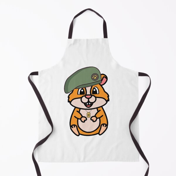 Item preview, Cute Furry Hamster green beret designed and sold by Pet Station.