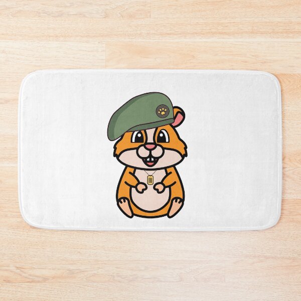 Item preview, Cute Furry Hamster green beret designed and sold by Pet Station.