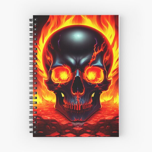 Item preview, fire skull 2 designed and sold by Artcolage87.