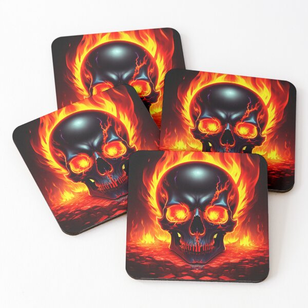 Item preview, fire skull 2 designed and sold by Artcolage87.
