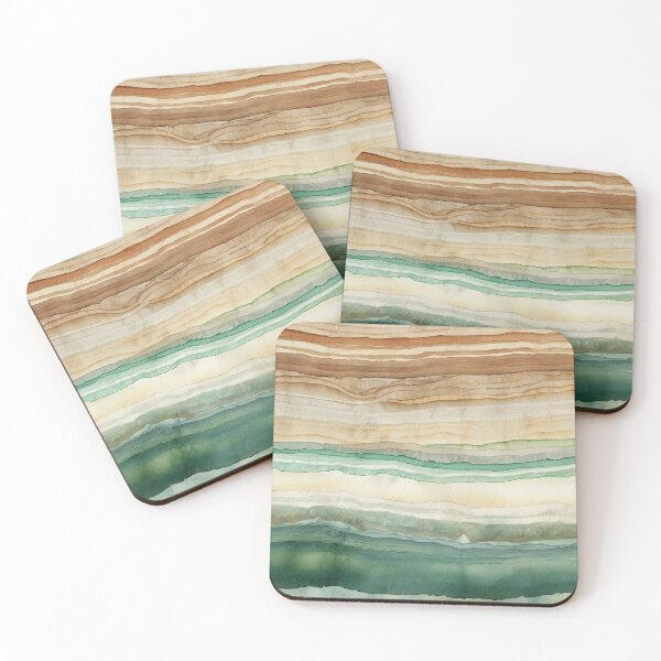 Item preview, green watercolor stripe  designed and sold by alwaysgrounded.