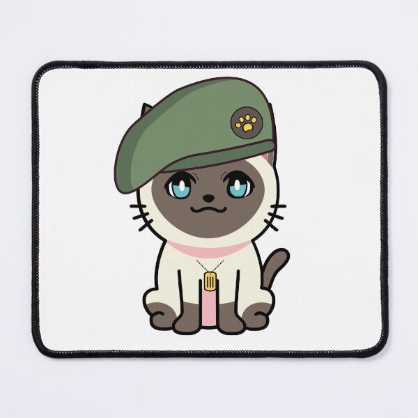 Item preview, Cute Siamese cat green beret designed and sold by Pet Station.