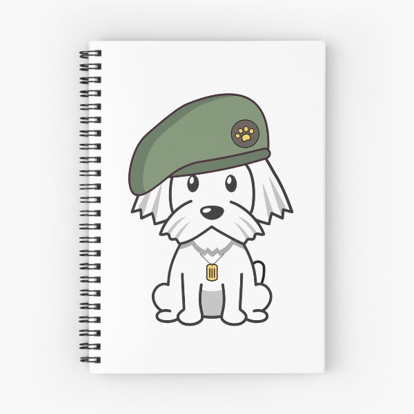 Item preview, Cute White Dog green beret designed and sold by Pet Station.