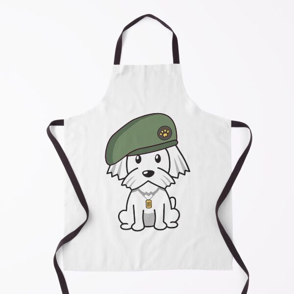 Item preview, Cute White Dog green beret designed and sold by Pet Station.