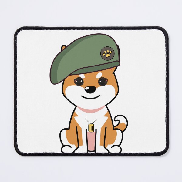 Item preview, Cute orange Dog green beret designed and sold by Pet Station.