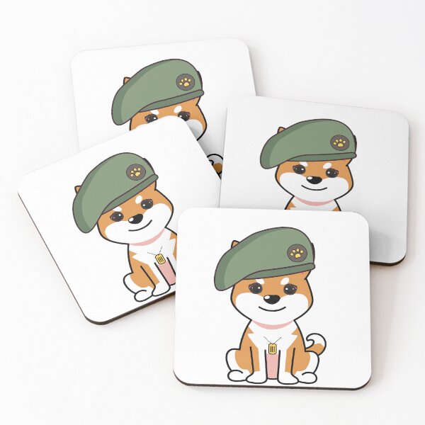 Item preview, Cute orange Dog green beret designed and sold by Pet Station.