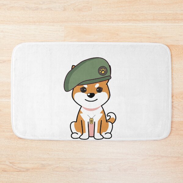 Item preview, Cute orange Dog green beret designed and sold by Pet Station.