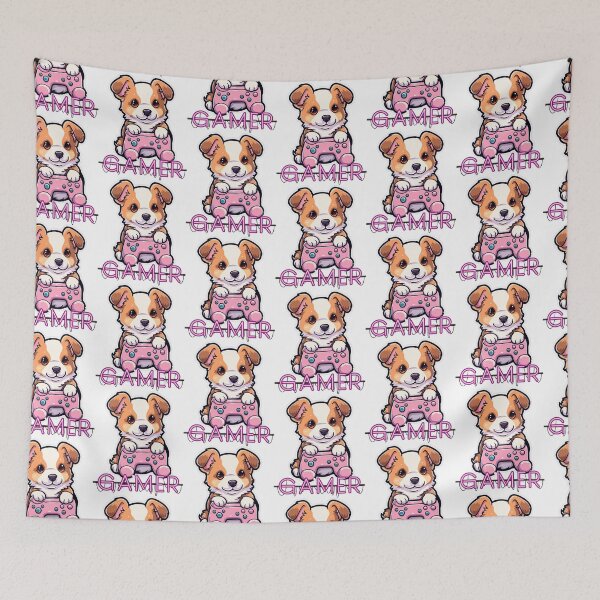 Item preview, Gamer Dog - Cute Puppy Gaming Squad for Girls Women Tee designed and sold by BunBuntheDog-.