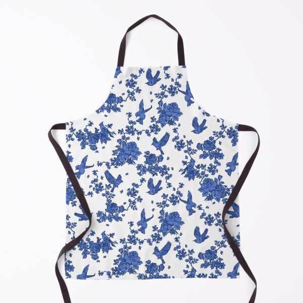 Item preview, blue and white birds with floral designed and sold by letsgow8th.