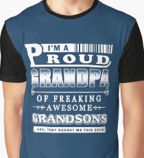 I'm a Proud Grandpa of freaking Awesome Grandsons Graphic T-Shirt