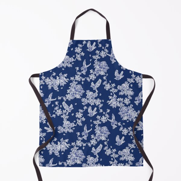 Item preview, blue and white birds with floral designed and sold by letsgow8th.