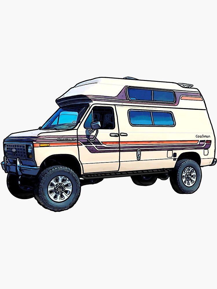 Ford Econoline Camper Van Sticker