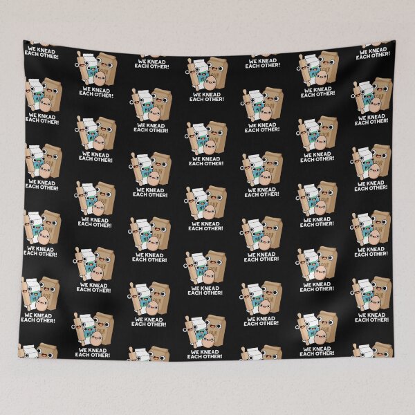 Item preview, We Knead Each Other Funny Baking Puns (Dark BG) designed and sold by punnybone.