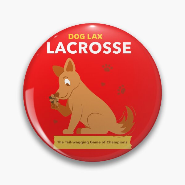 Item preview, Lacrosse Dog LAX The Tail-wagging Game of Champions Merch and T-shirts designed and sold by TeesByRed.