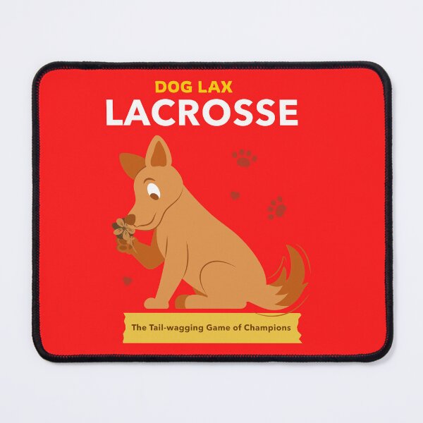 Item preview, Lacrosse Dog LAX The Tail-wagging Game of Champions Merch and T-shirts designed and sold by TeesByRed.