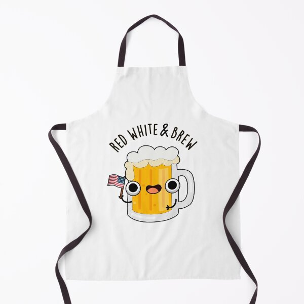 Item preview, Red White And Brew Funny Beer Puns designed and sold by punnybone.