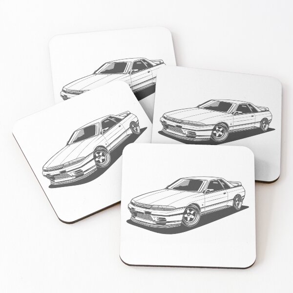 Item preview, Midnight Racer Black And White Skyline R32 GT-R JDM designed and sold by TrilogyMerch.