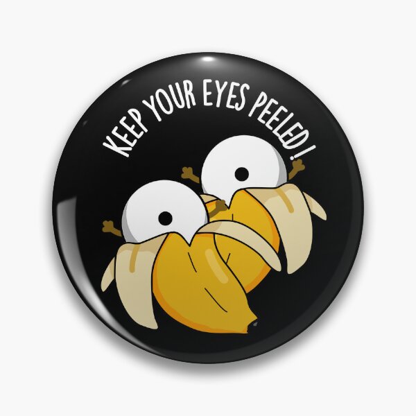 Item preview, Keep Your Eyes Peeled Funny Eyeball Puns (Dark BG) designed and sold by punnybone.