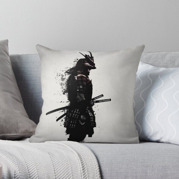 Armored Samurai Throw Pillow