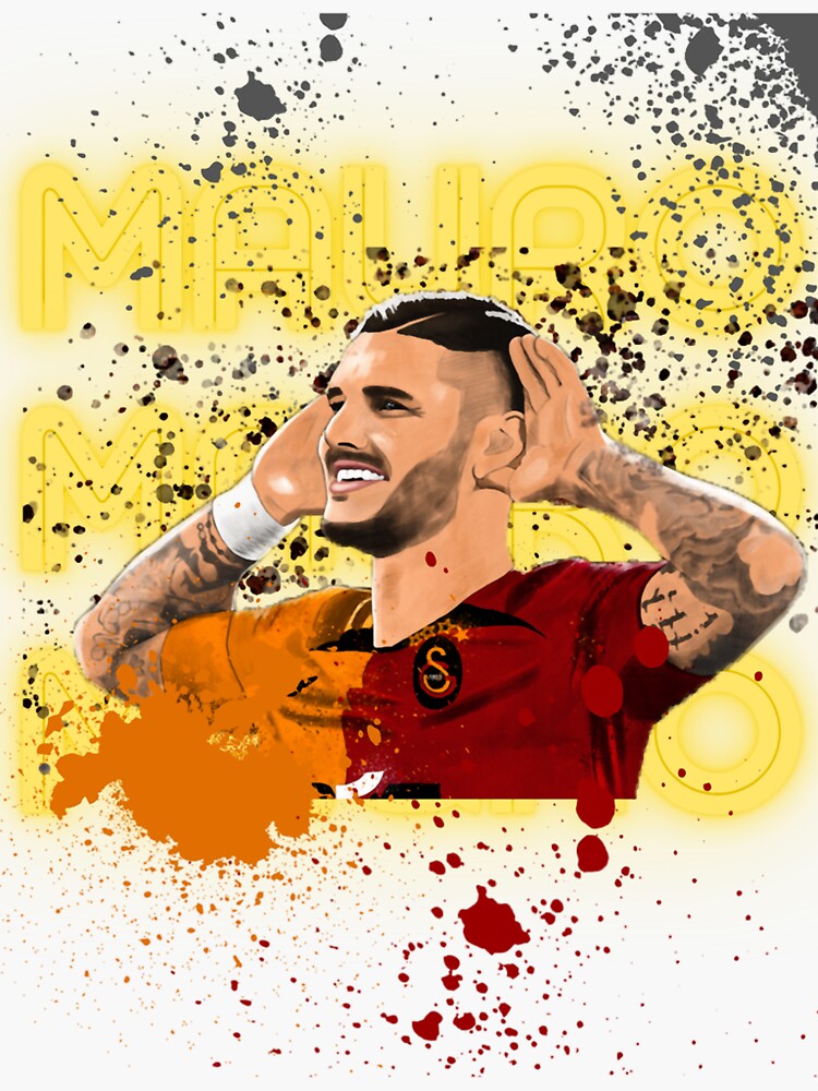 Mauro Icardi Galatasaray Istanbul (1) Sticker for Sale by duponta