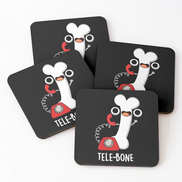 Item preview, Tele-bone Funny Telephone Puns (Dark BG) designed and sold by punnybone.