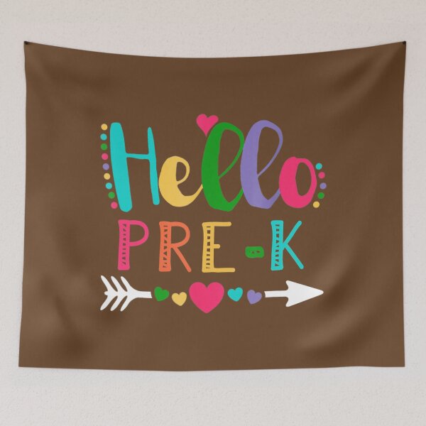 Item preview, Hello Pre K Heart Teacher Student Back To School 	 	 designed and sold by qllcdhbhu26.