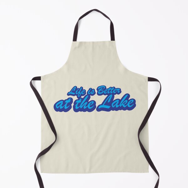 Item preview, Life is Better at the Lake Graphic 01 - Blue on Blue designed and sold by BlueSkyTheory.