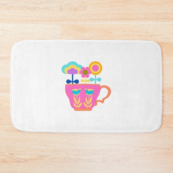 Item preview, Retro flower bouquet in pink flower teacup. designed and sold by ByTaraLouise.
