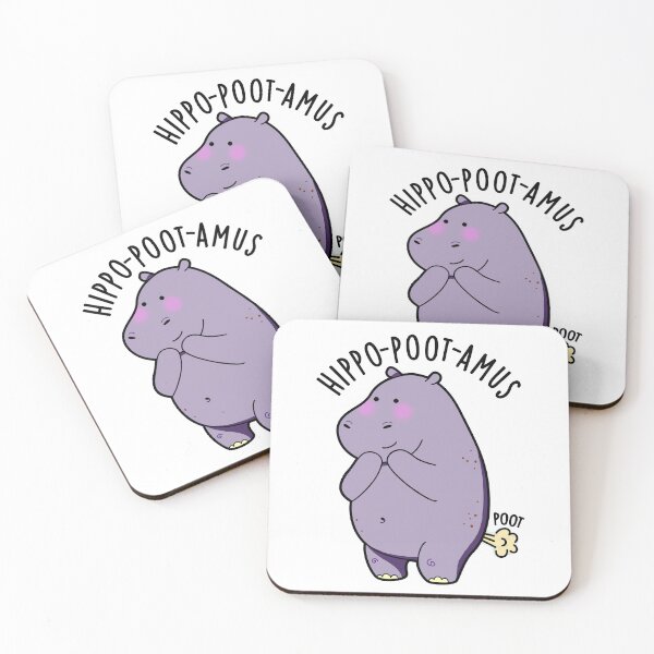 Artikelvorschau, Hippo-poot-amus Lustige furzende Nilpferd-Wortspiele entworfen und verkauft von punnybone.