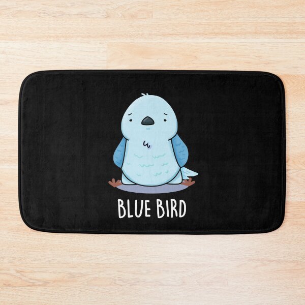 Item preview, Blue Bird Funny Animal Puns (Dark BG) designed and sold by punnybone.