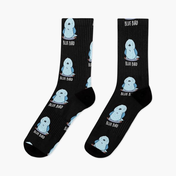 Item preview, Blue Bird Funny Animal Puns (Dark BG) designed and sold by punnybone.