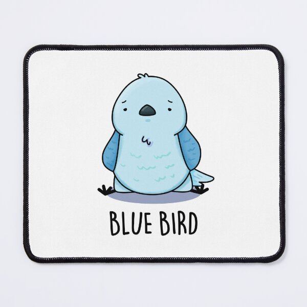 Item preview, Blue Bird Funny Animal Puns designed and sold by punnybone.
