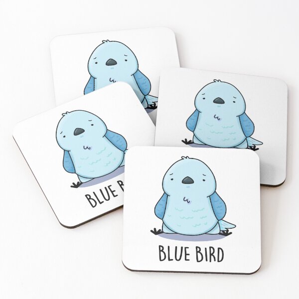 Item preview, Blue Bird Funny Animal Puns  designed and sold by punnybone.