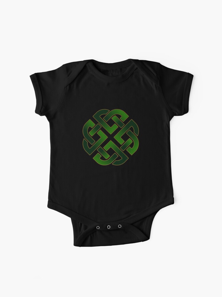 Irish Celtic Knot Shield Legendary Symbols Baby One Piece By Migglemiggle Redbubble