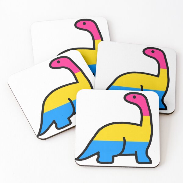 Item preview, Pansexual Dino Cartoon designed and sold by KandKKrafts.