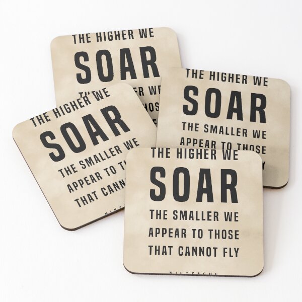 Item preview, Friedrich Nietzsche Quote - The Higher We Soar - Literature - Typography Print - Vintage designed and sold by Studio Grafiikka.