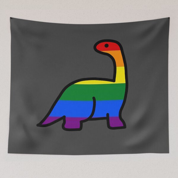 Item preview, Pride Dino Cartoon designed and sold by KandKKrafts.