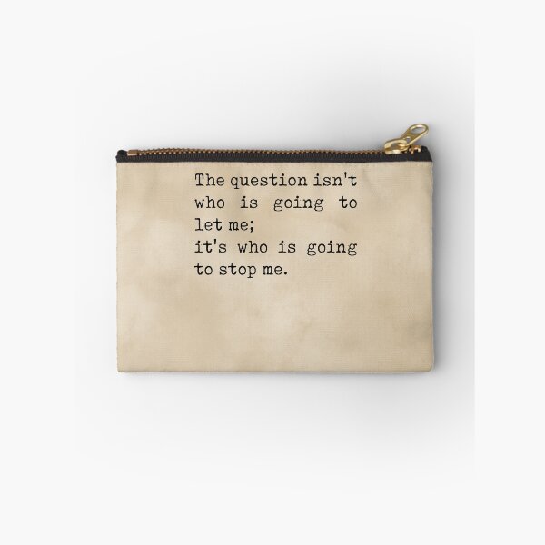 Item preview, The question isn't who is going to let me - Ayn Rand Quote - Literature - Typewriter Print - Vintage designed and sold by Studio Grafiikka.