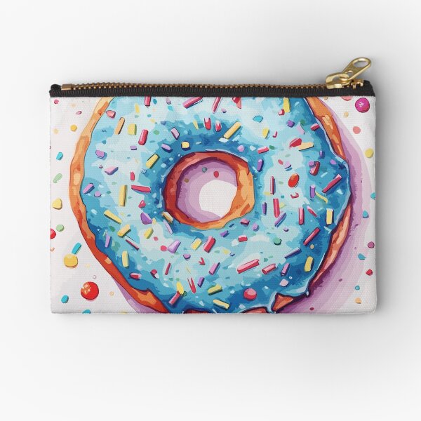 Item preview, Doughnut with a light blue glaze & colorful sprinkles designed and sold by PaletPatisserie.