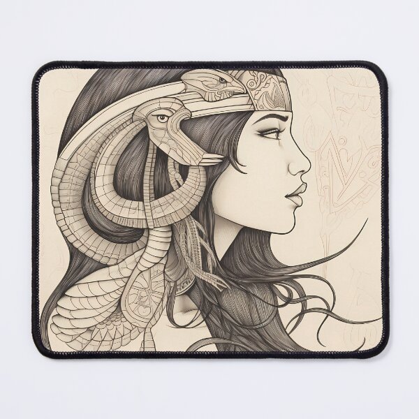 Item preview, Art Deco Serpent Goddess Queen designed and sold by Radiant Mystic.