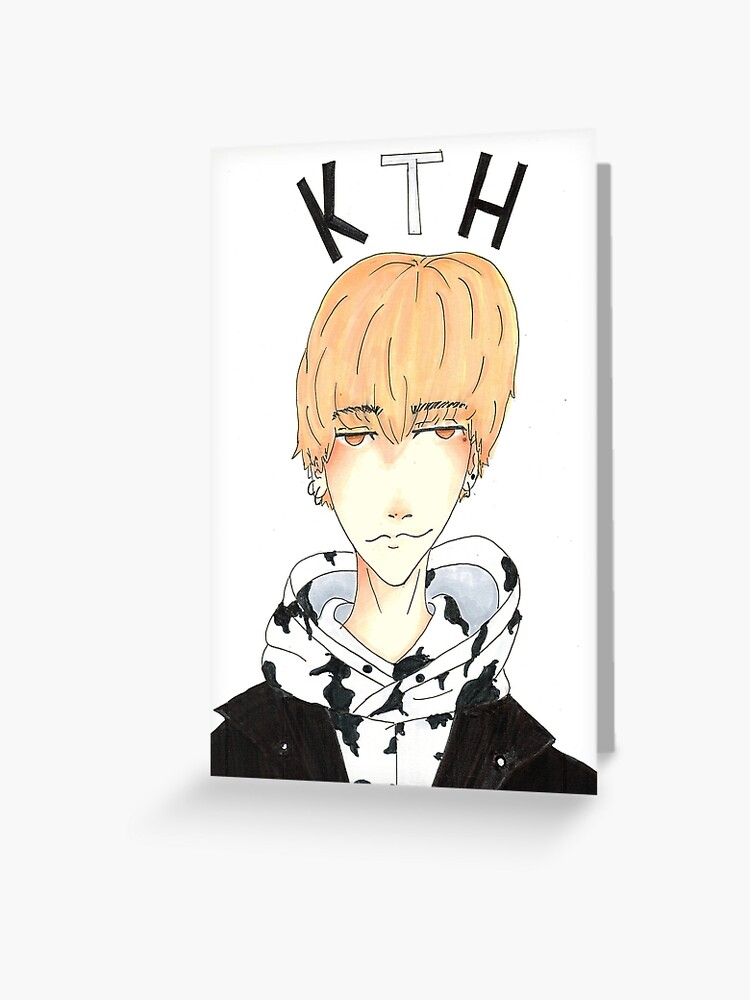 Bts V Kim Taehyung Greeting Card By Jakattack99 Redbubble