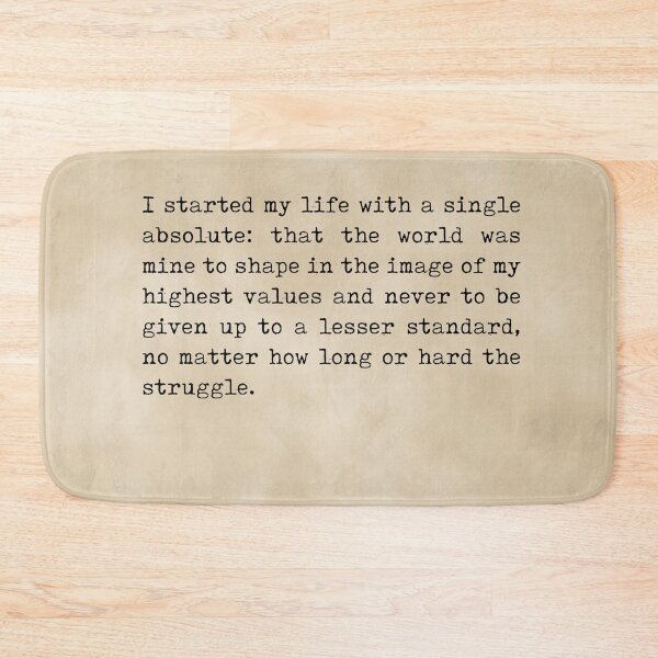 Item preview, I started my life with a single absolute - Ayn Rand Quote - Literature - Typewriter Print - Vintage designed and sold by Studio Grafiikka.