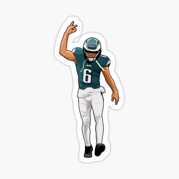 DeVonta Smith Football Edit Tapestries Eagles - Devonta Smith - Sticker