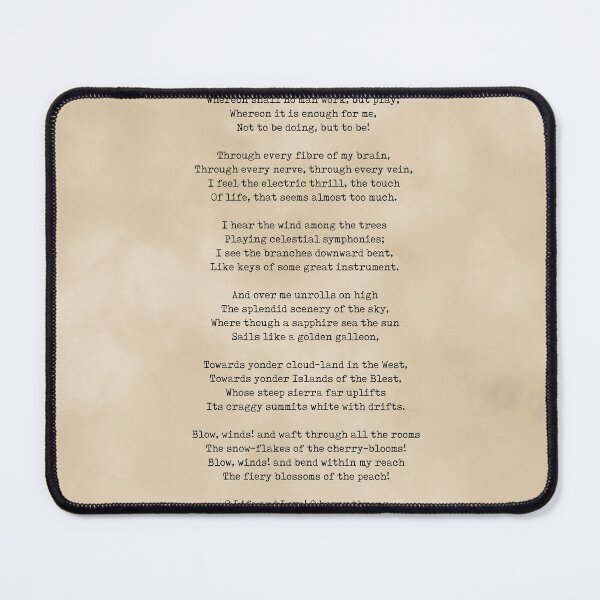 Item preview, A Day Of Sunshine - Henry Wadsworth Longfellow Poem - Literature - Typewriter Print 1 - Vintage designed and sold by Studio Grafiikka.