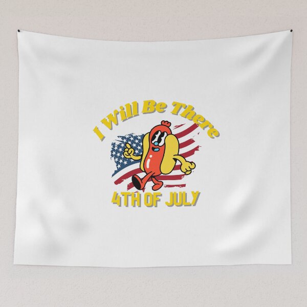 Item preview, Wiener Will Be There, Funny 4th Of July  designed and sold by ShopULove.
